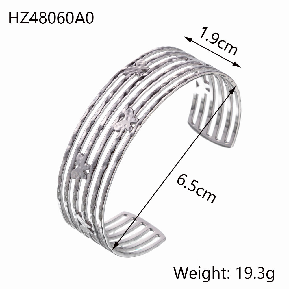 Womens Fashionable Vintage Stainless Steel Bracelet