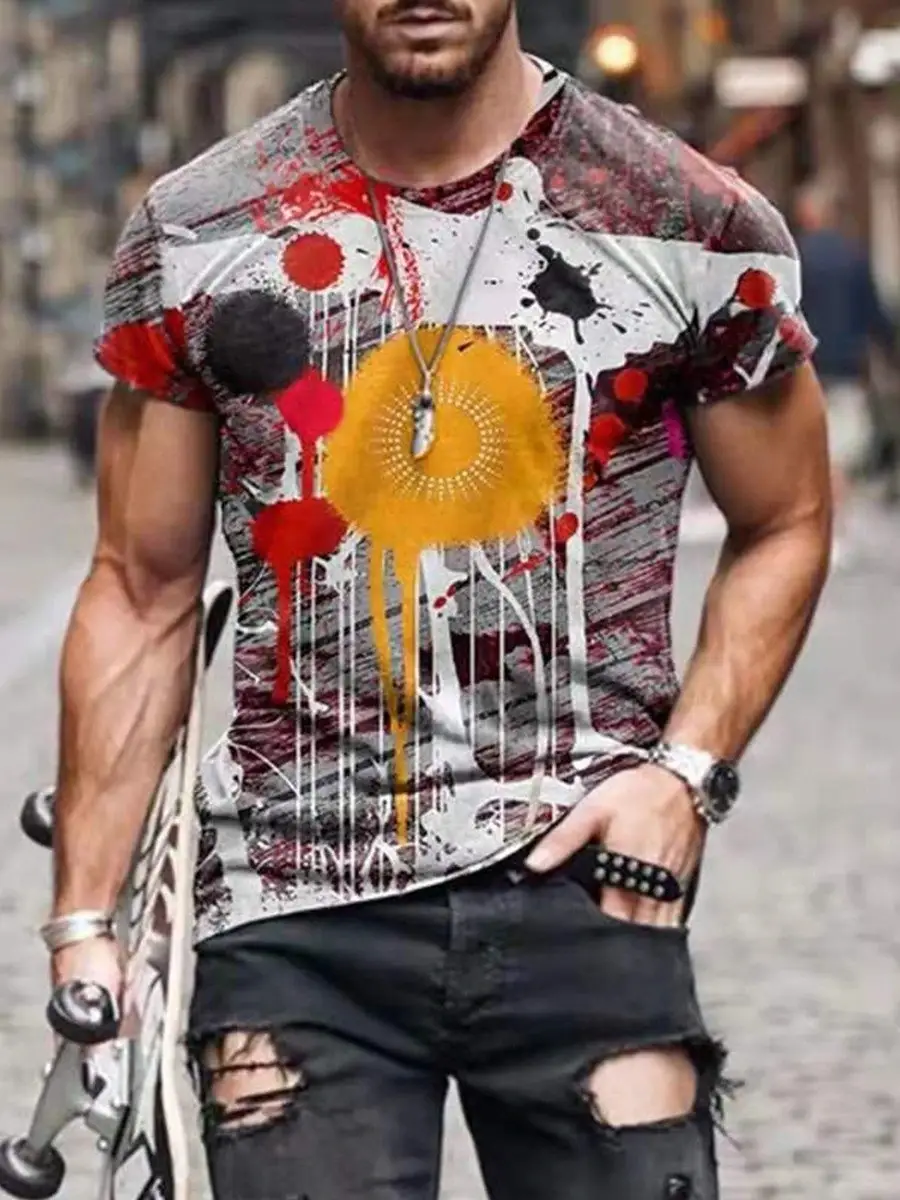 Men's Printed Short-sleeved T-shirt