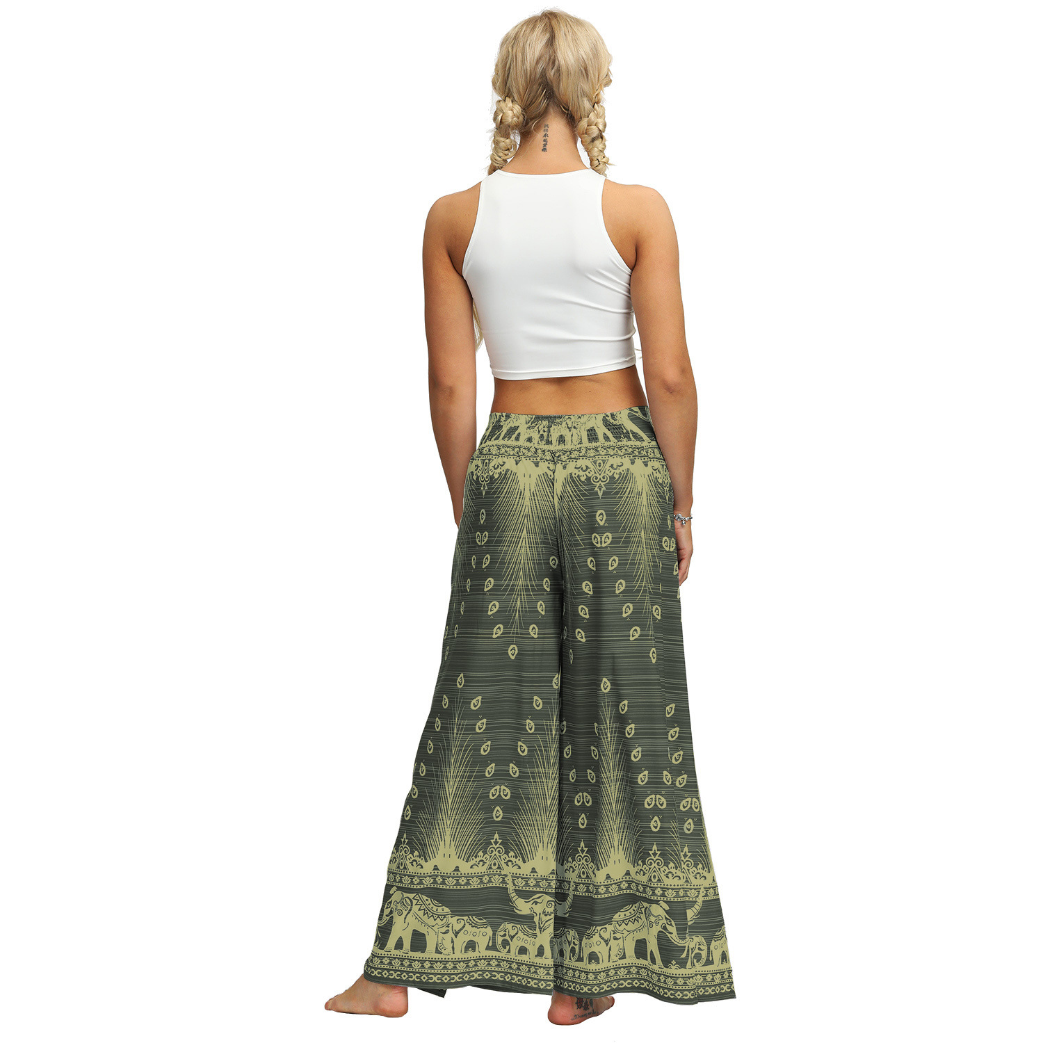 Title 22, Digital Print High Waist Wide Leg Yoga Pants Fa...