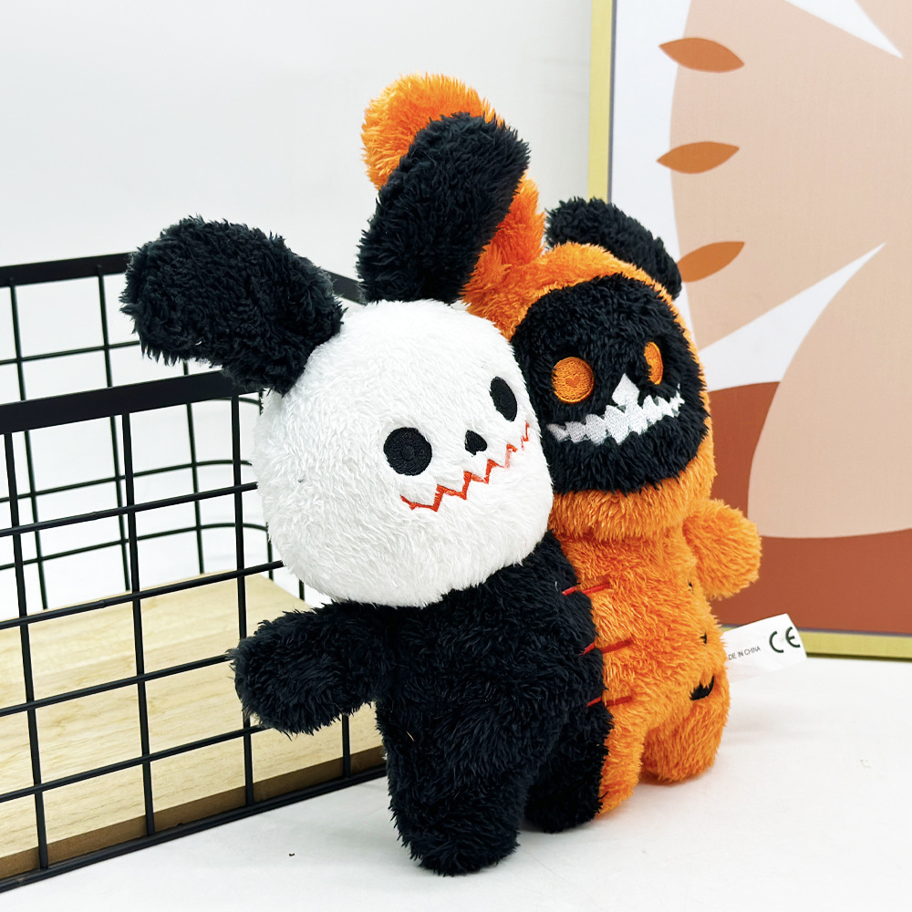 New Halloween Doll Double-Headed Ghost Animal Plush Toy detail photo 2