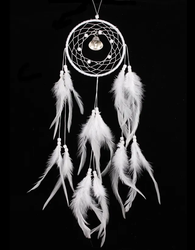 Feather Dreamcatcher Wind Chimes Pendant White - Shop at LoveMi