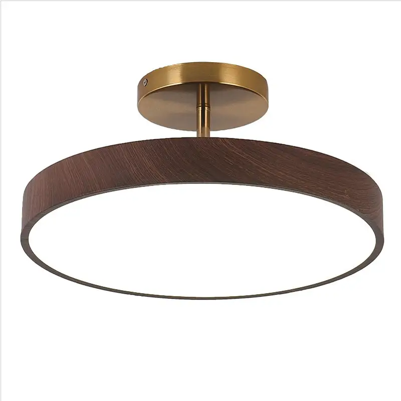 Silent Style Wood Grain Ceiling Lamp
