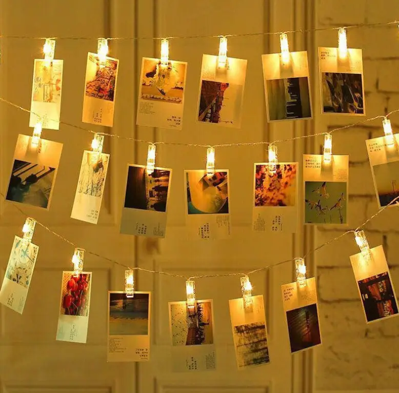 LED Photo Wall Clip Light String