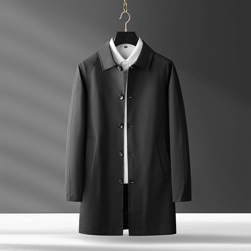 Trench Coat And Overcoat Light Luxury Casual Korean Style Temperament Coat Men's Light Winter