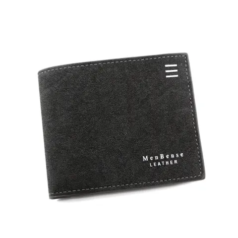 New Personalized Men's Short Wallet Fashion Silk Screen Frosted