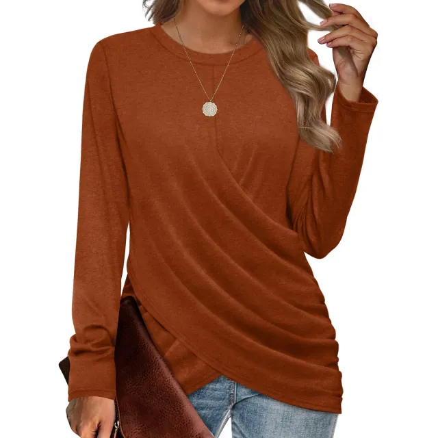 Women's T shirt Casual Round Neck Cross Xbcx009 - Shop at LoveMi