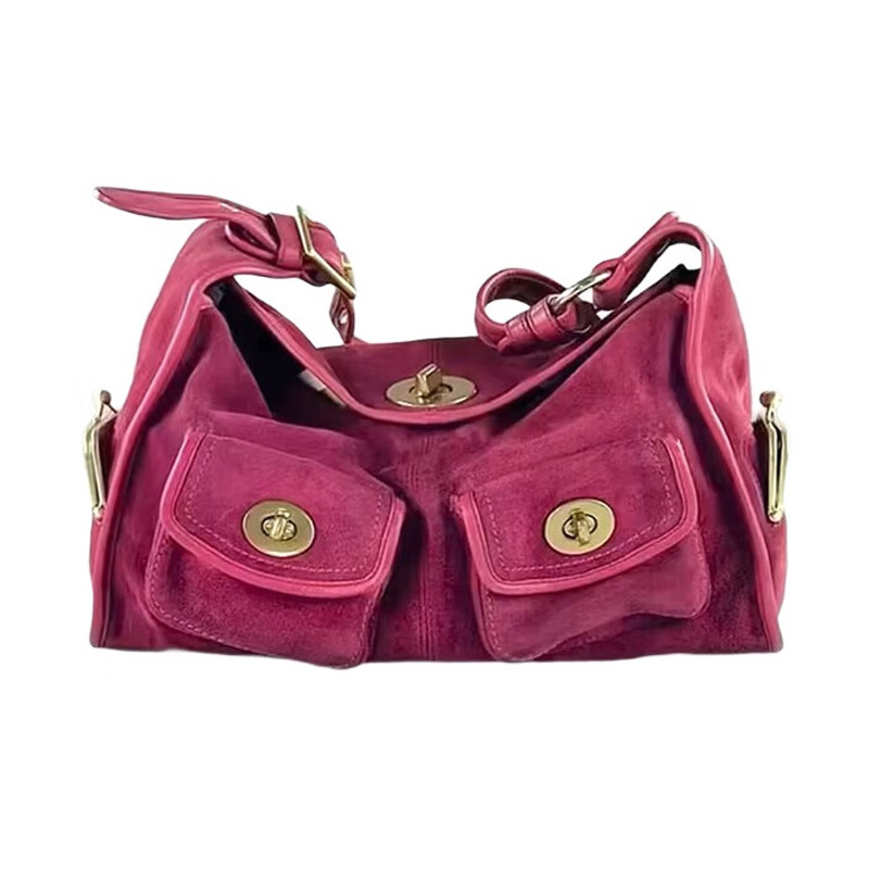 Retro Minimalist Versatile Womens Commuter Shoulder Bag With Multiple Pockets