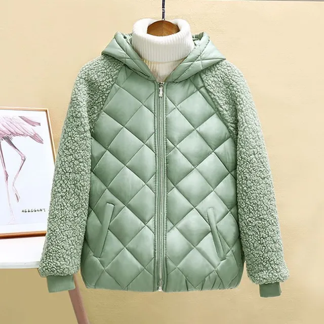 Lightweight Cotton Coat Women's Short Coat Winter Green - Shop at LoveMi