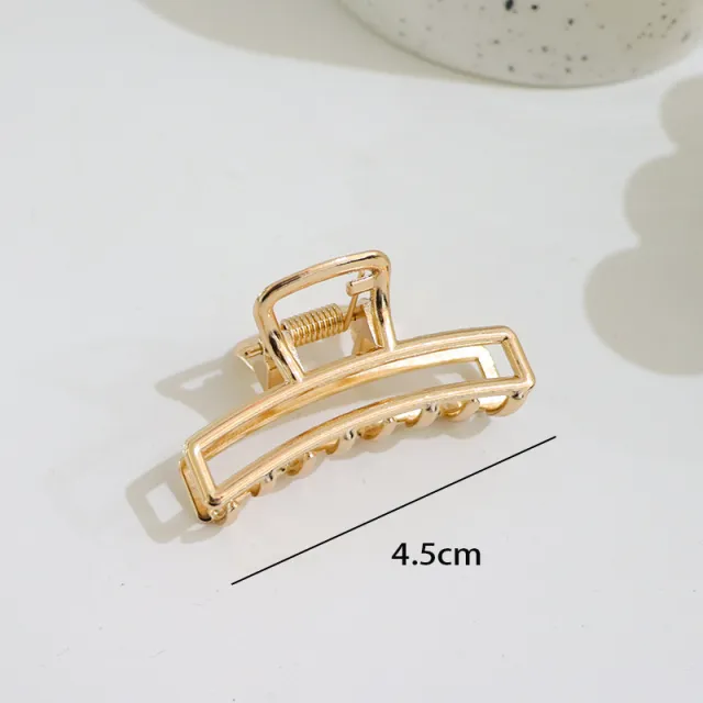Shark Clip Small Size Back Head Metal Barrettes 42 Thin Rectangle - Shop at LoveMi