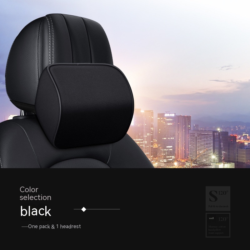 Black Headrest 1PCs