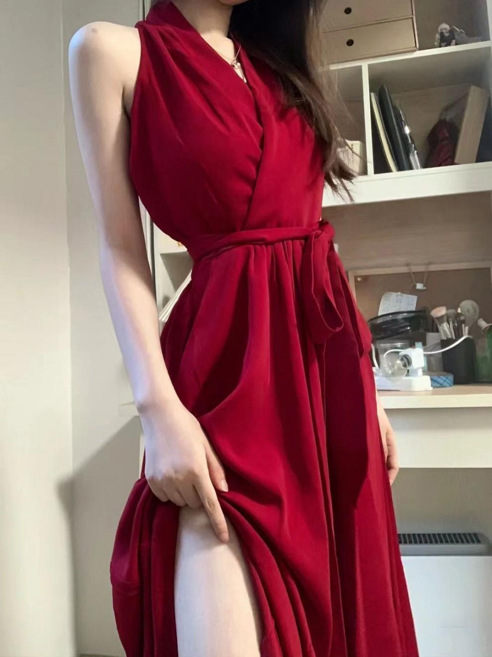 A-line Mature-style Waist-cinching Tied Figure-hugging Midi Dress 7e27b984 Ca66 4803 85d7 B9f293cdbcf5