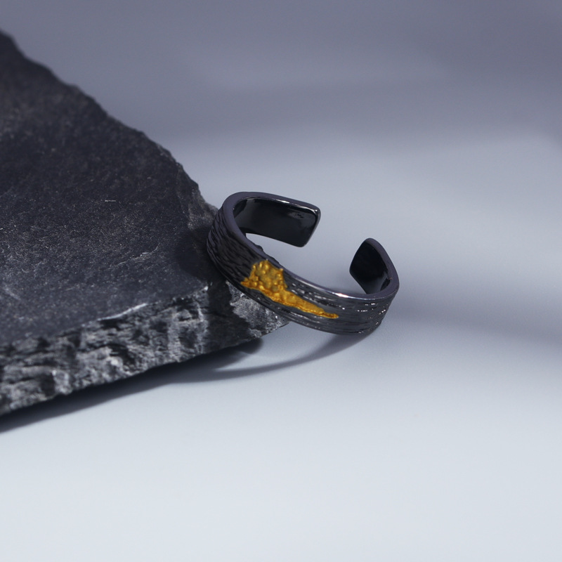 Fashion Retro Fire Ring Men's Opening