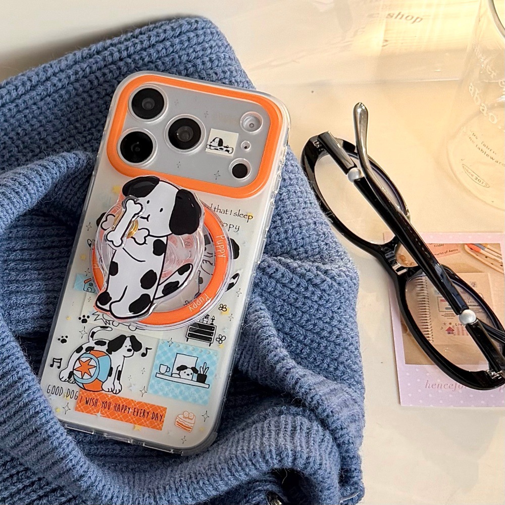 Cartoon Phone Case For Spotted Cats And Dogs Suitable For 4