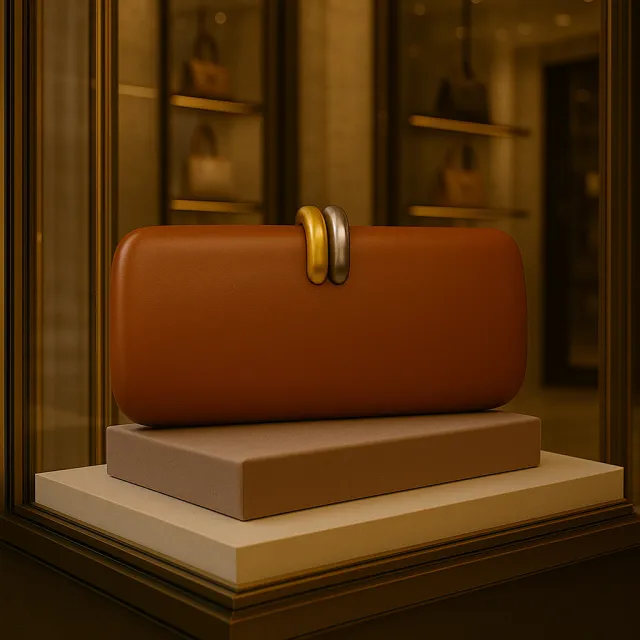 Clutch Bag Shape Crossbody Single Shoulder Dinner Bag Brown - Shop at LoveMi