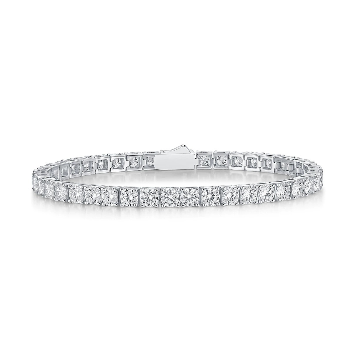 Bracelet en argent S925 et moissanite — Élégance et brillance - image 3