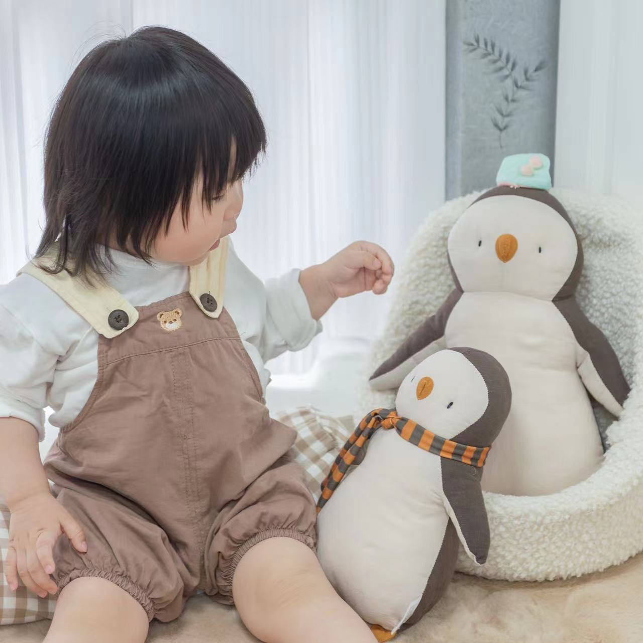 Title 1, Cute Pillow Baby Comfort Fabric Penguin Doll