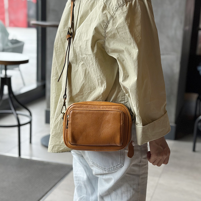 Full-Grain Leather Crossbody Bag, picture 3 of 7