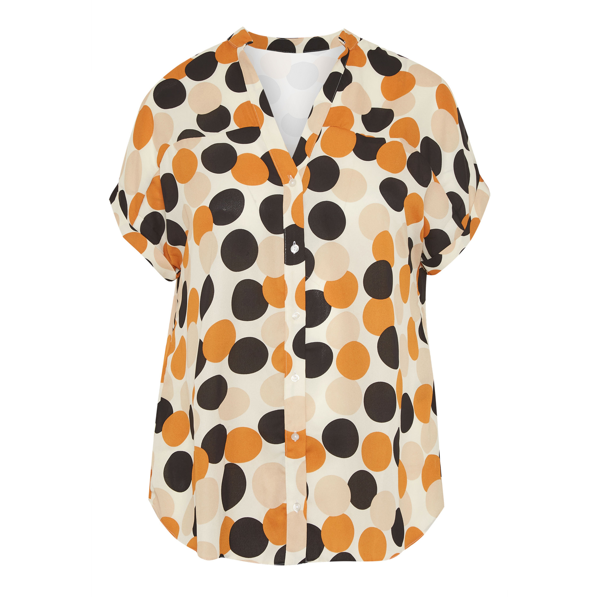 Title 8, Polka Dot Digital Print Plus Size Loose Casual ...