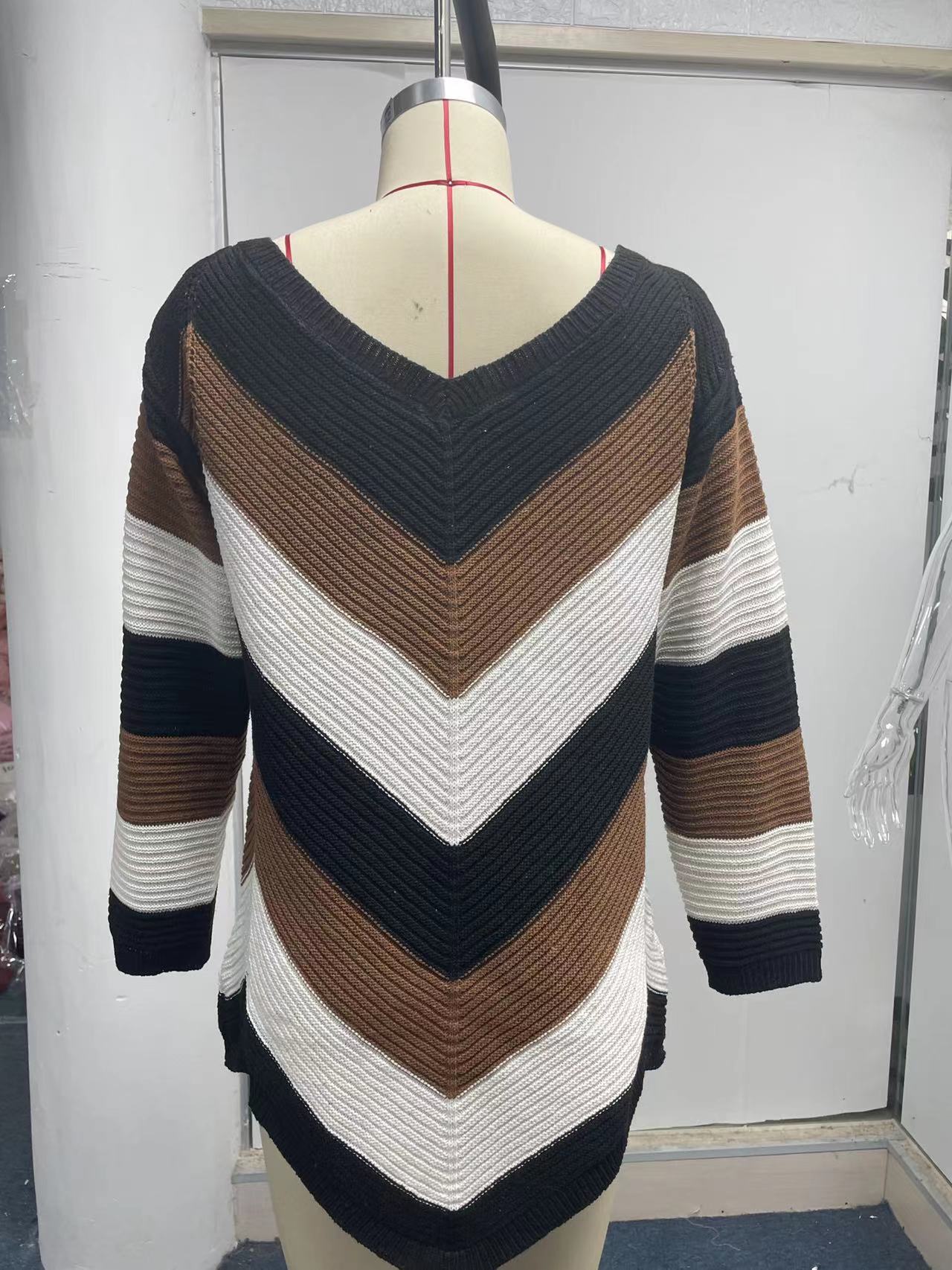 Title 13, Damen Colorblock Strickpullover, neuer lockerer...