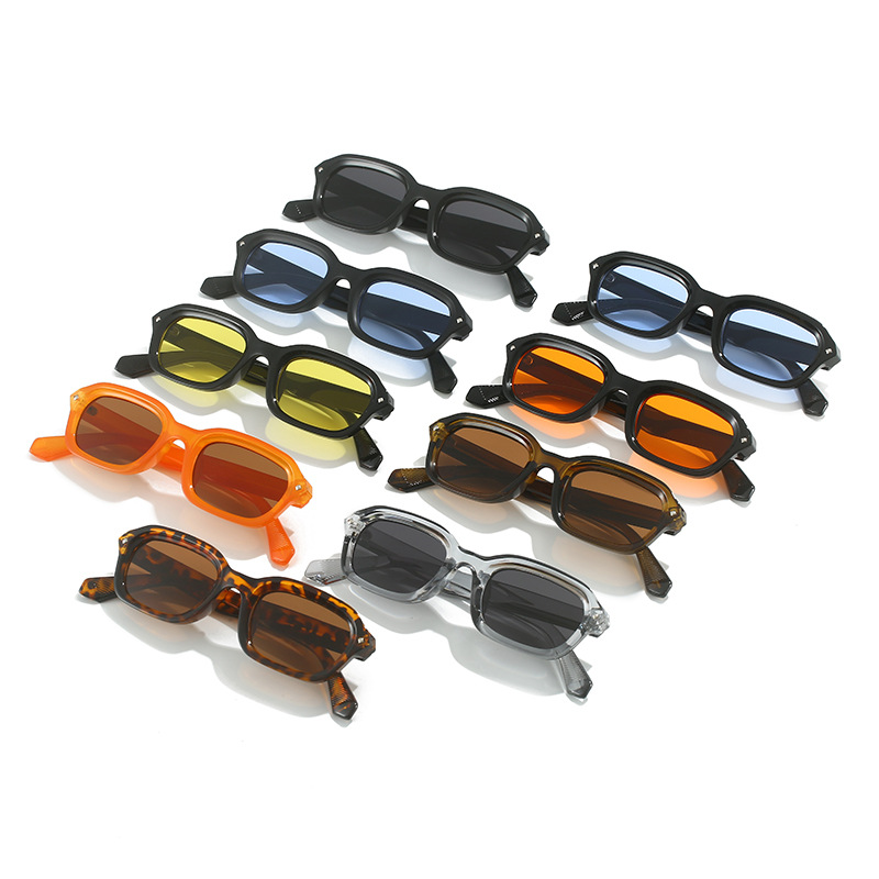 Retro High-grade Narrow Frame Square Sunglasses Women - Image 2