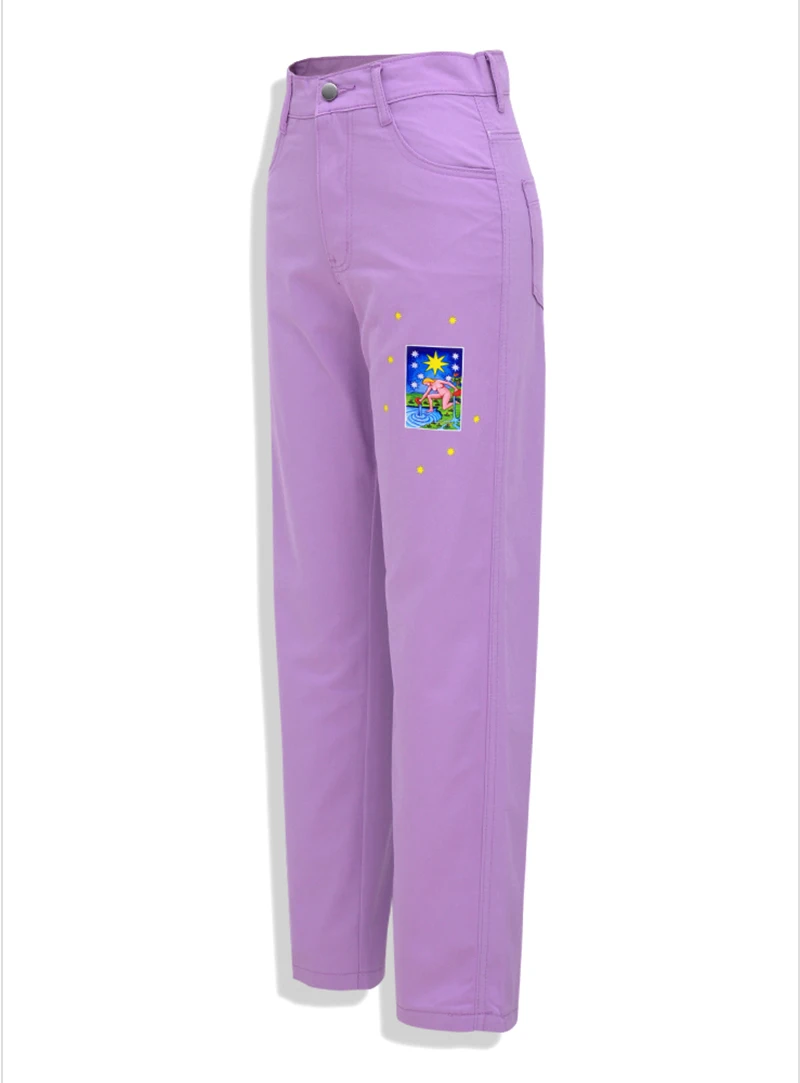 Title 7, Ladies Mid Waist Temperament Commuter Purple Lo...