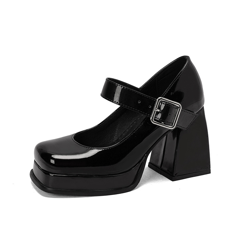 Fashion Square Toe Women's High Heels Black - Shop at LoveMi