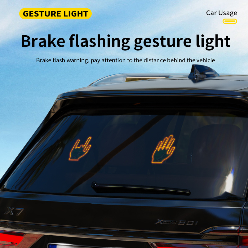 Car Finger Lights Flashing LED Gesture Warning Light - Image 13