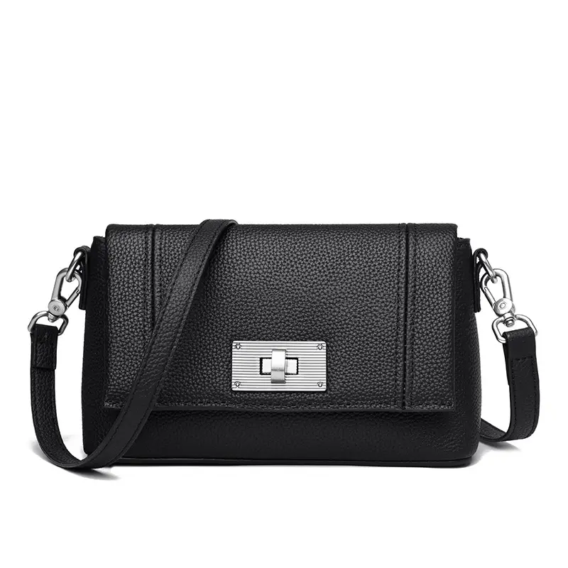 New Trendy Womens Genuine Leather Shoulder Crossbody Bag