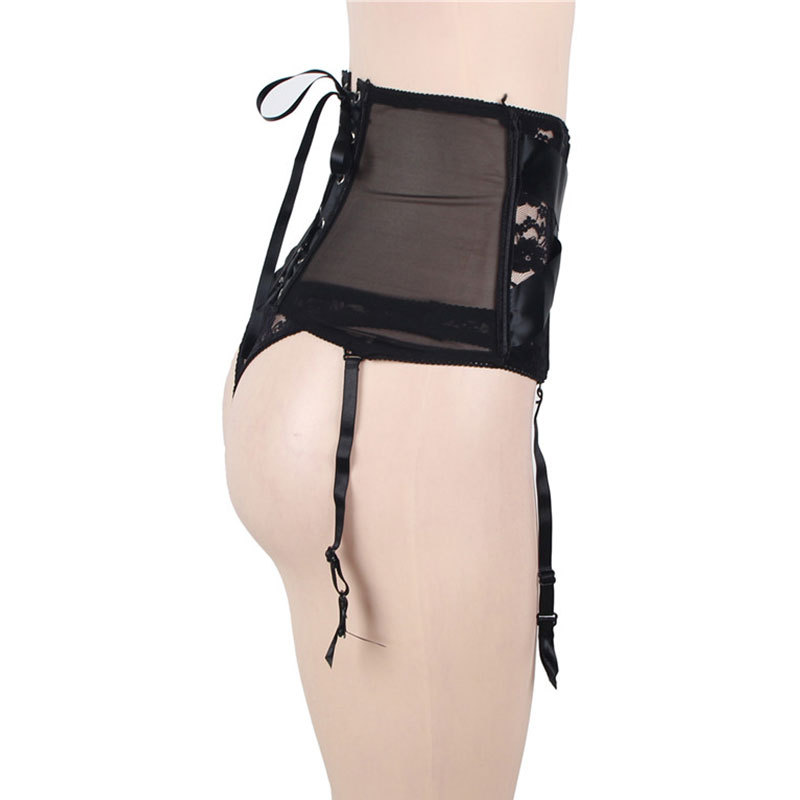 Title 7, Mesh high waist lace Garter straps