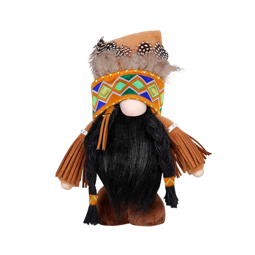 Title 7, Thanksgiving Decoration Indian Faceless Doll Or...