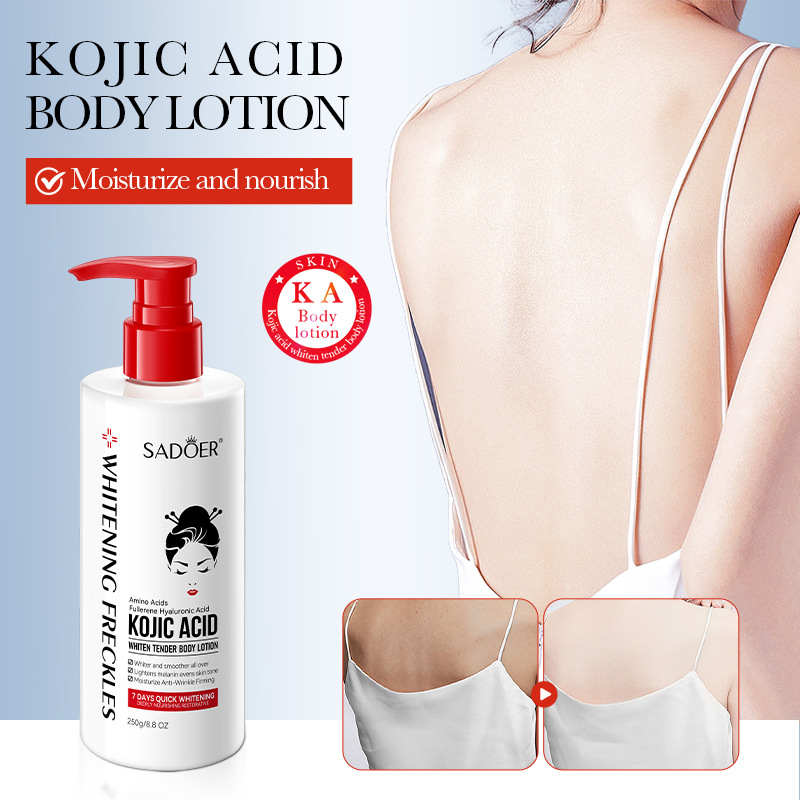 All-English SADOER Kojic Acid Brightening And Nourishing Body Lotion 3