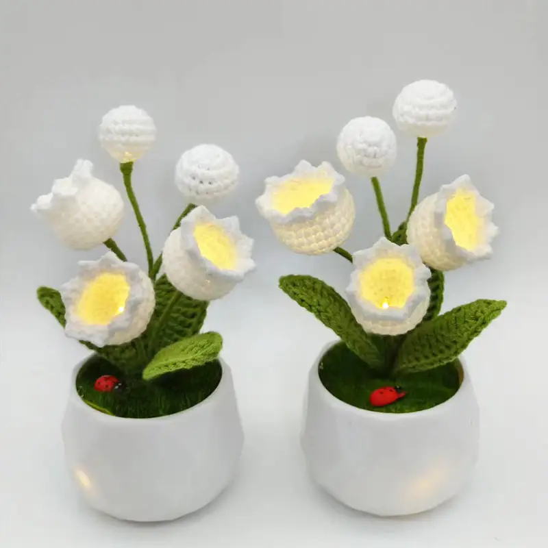 Home Hand-crocheted Linglan Small Night Lamp Ornaments