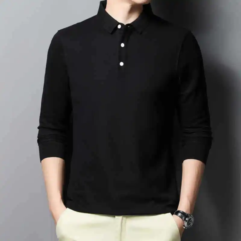 Casual and Comfortable Fashion Classic Solid Color Long Sleeve