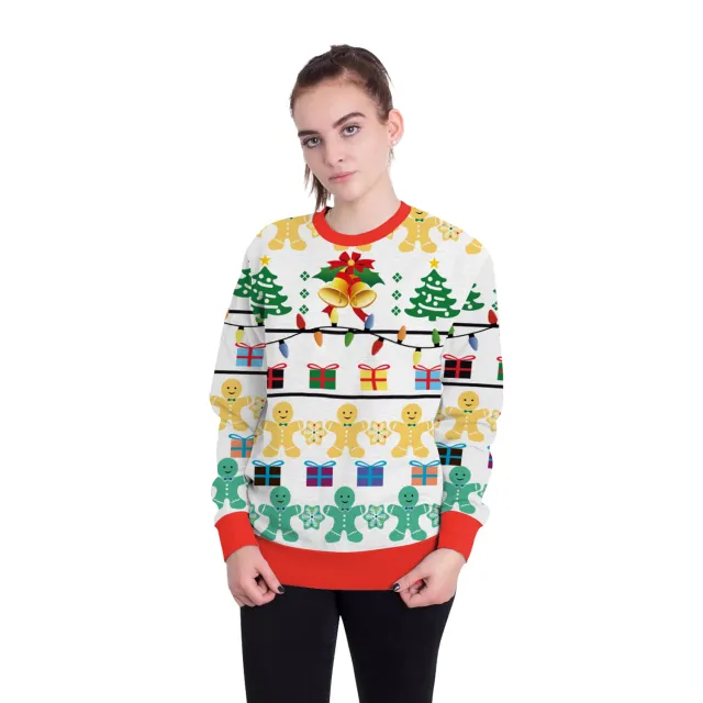 Women's Christmas 3D Digital Printed Pullover Sweatshirt Swys041 S - Shop at LoveMi