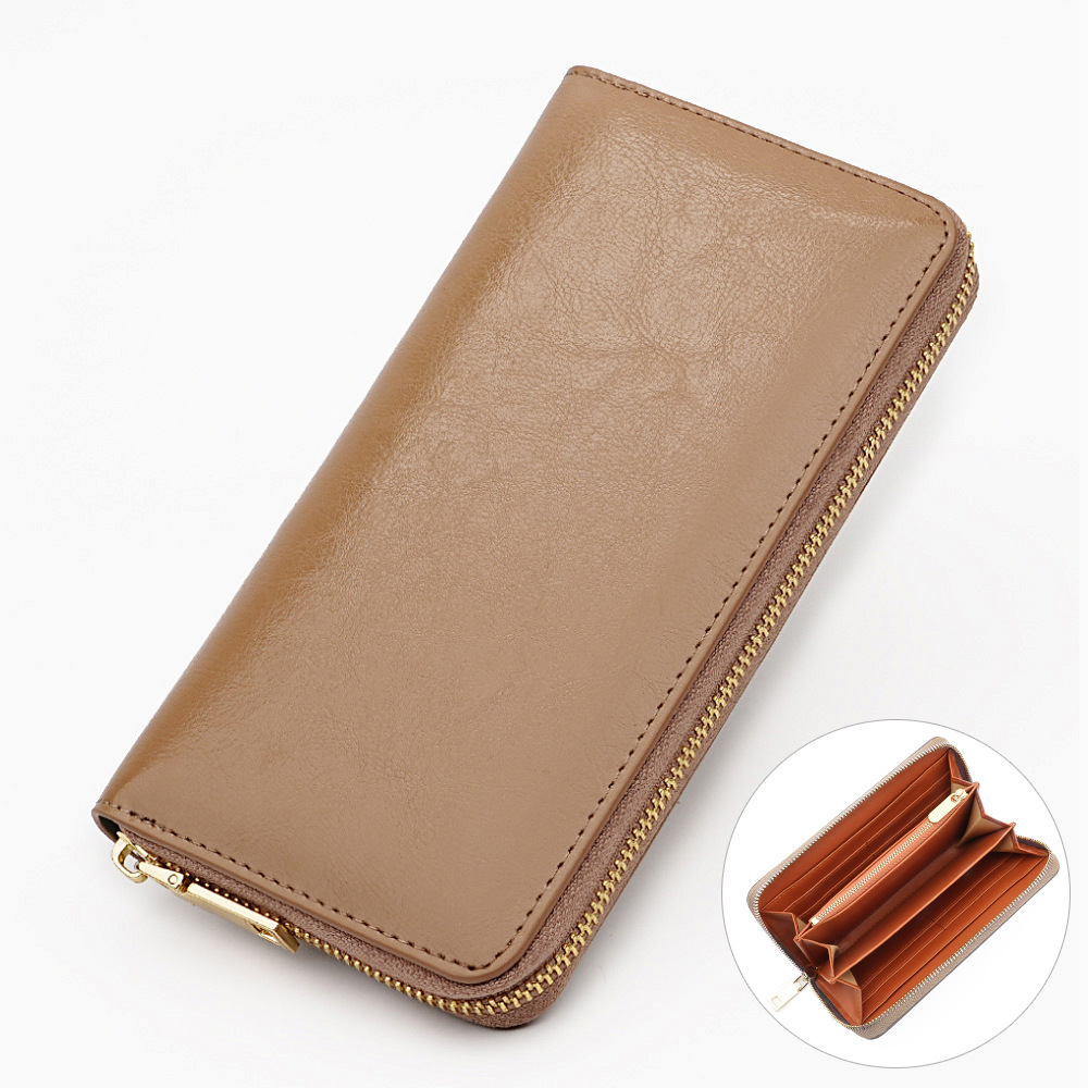 Womens Fashionable High-Capacity Zipper Wallet