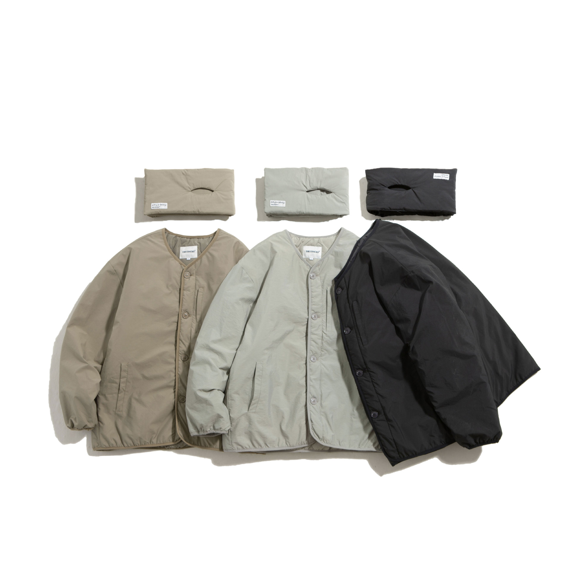 Winter Men's Solid Color Casual Round Neck Cotton Coat