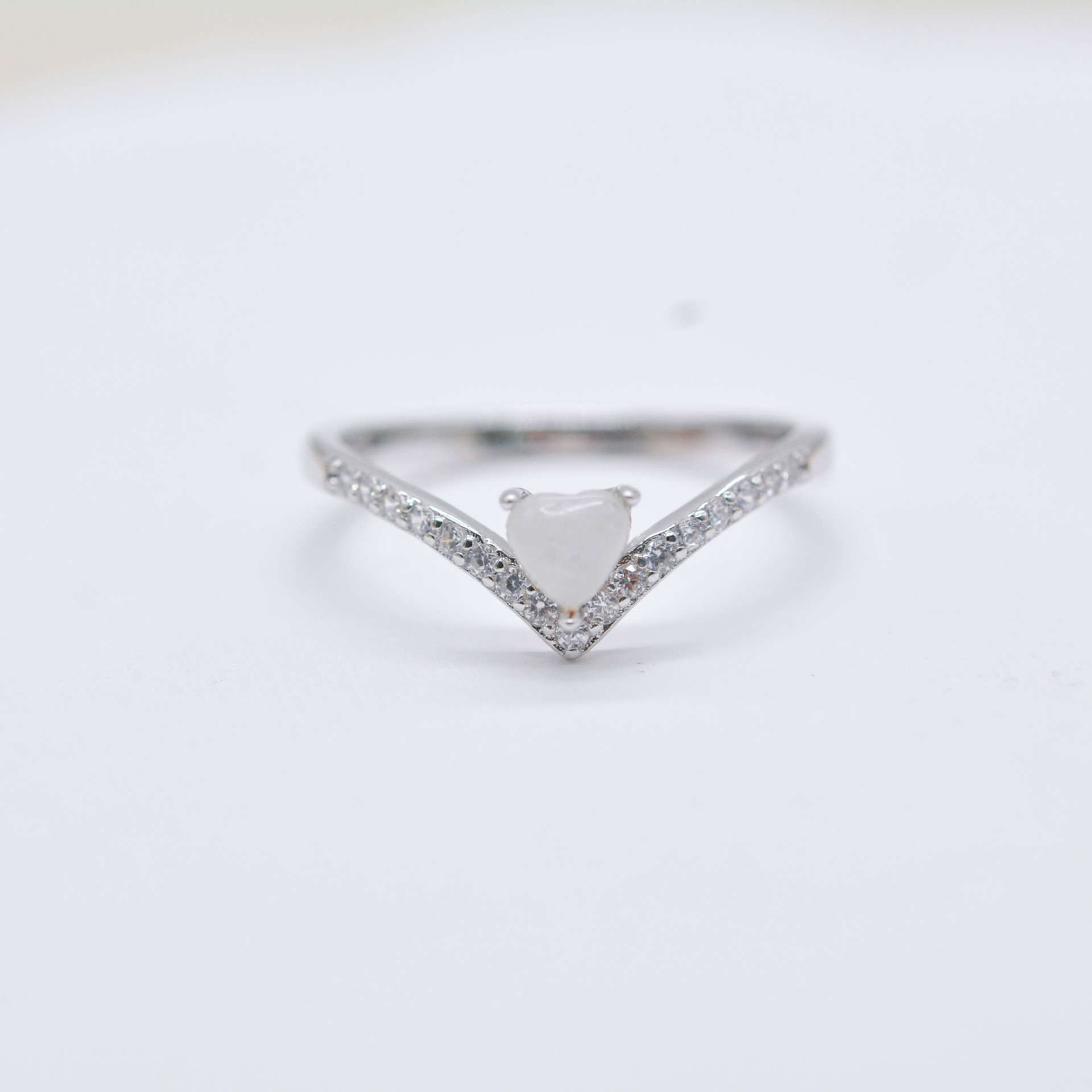 Title 2, S925 Sterling zilveren damesring met micro-inge...