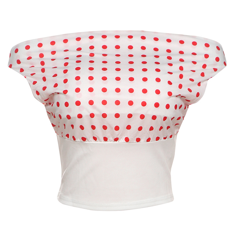 Retro One-shoulder Navel-exposed Waist-controlled Top