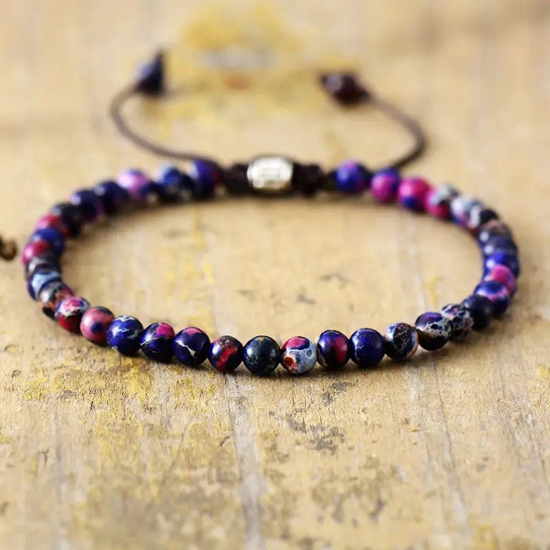 Simple Natural Stone Beaded Bracelet
