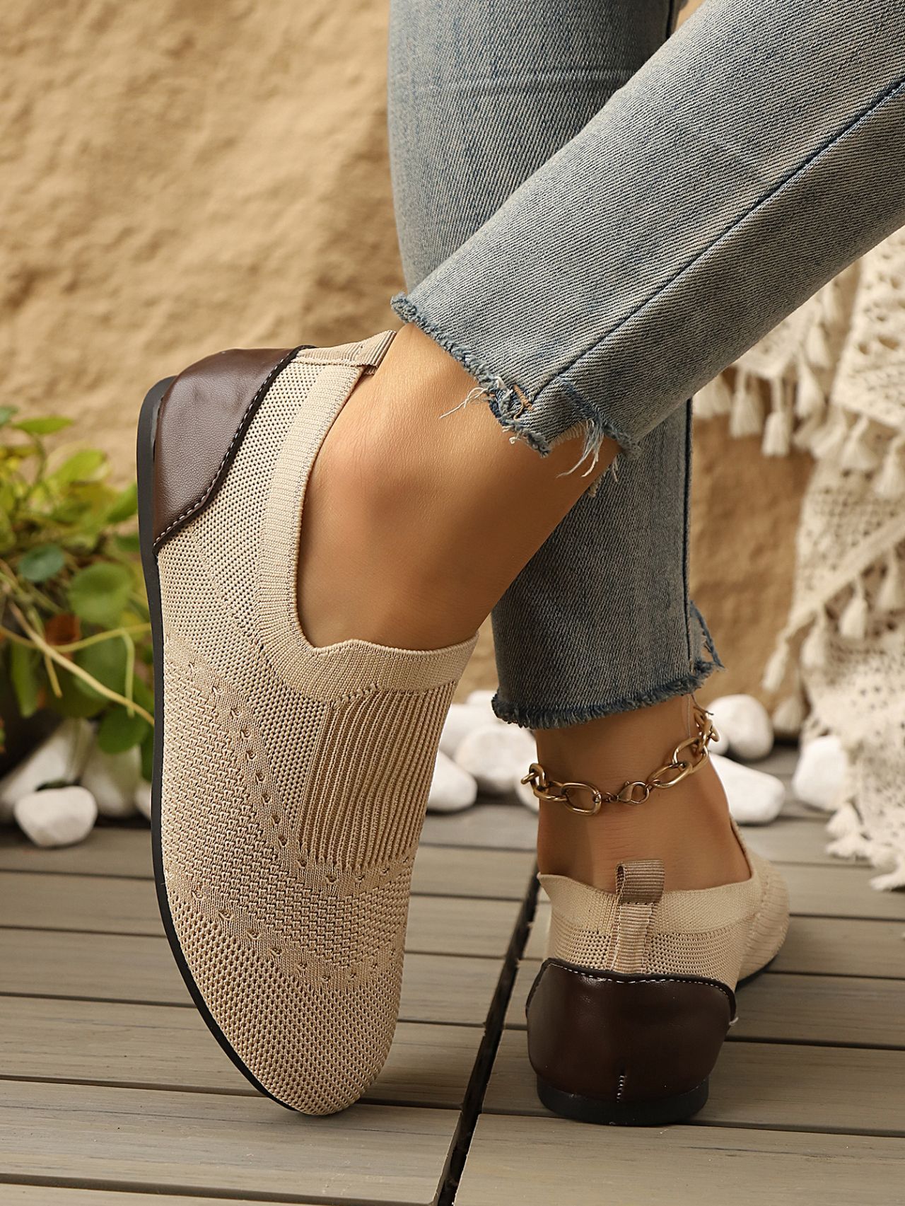 Fly knit Shoes Flat-Soled Breathable Casual 15 7eae83fb 90de 4158 837a 89172c0c6021