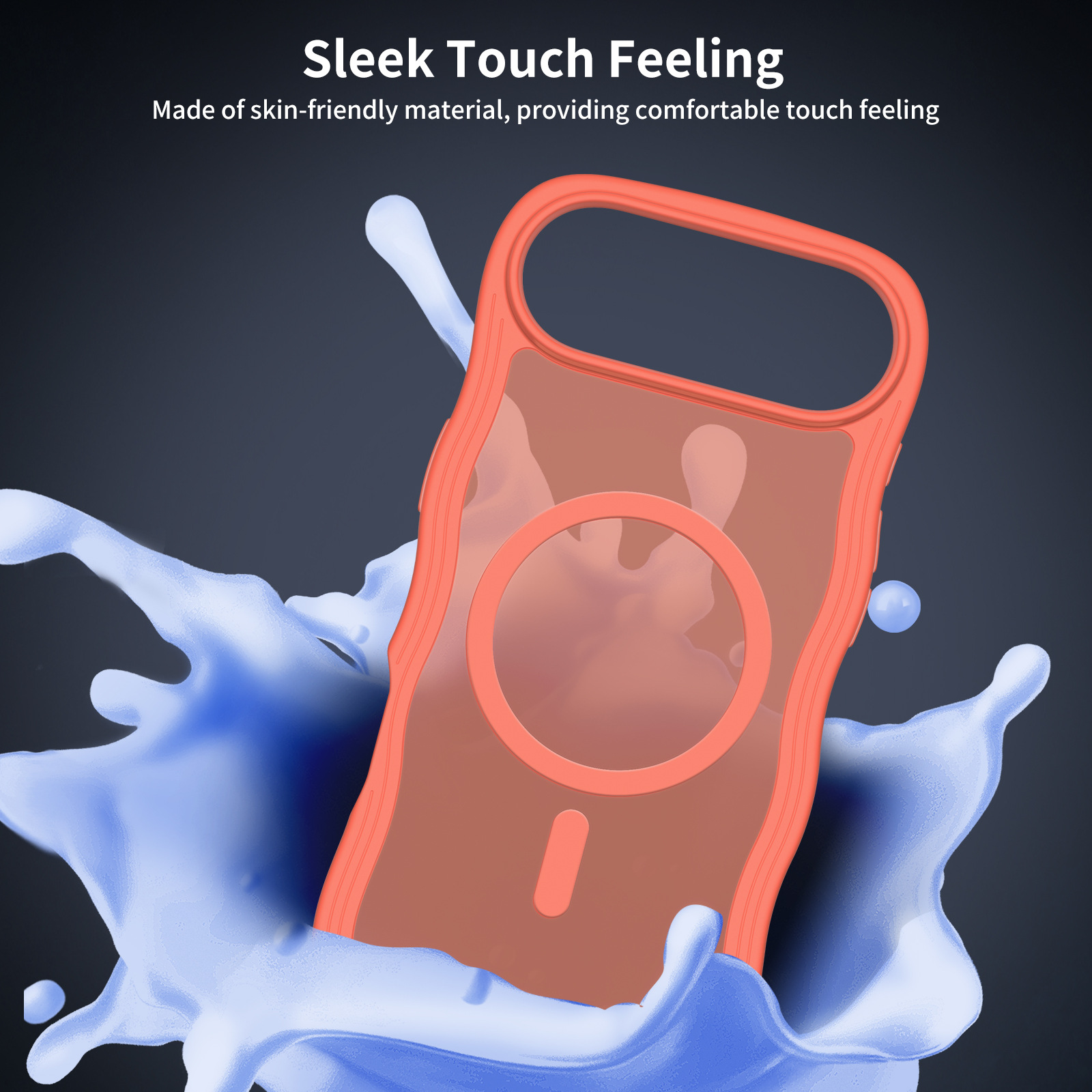 Wave Lines Skin Feeling Two-in-one Magnetic Suction Phone Case - Image 9