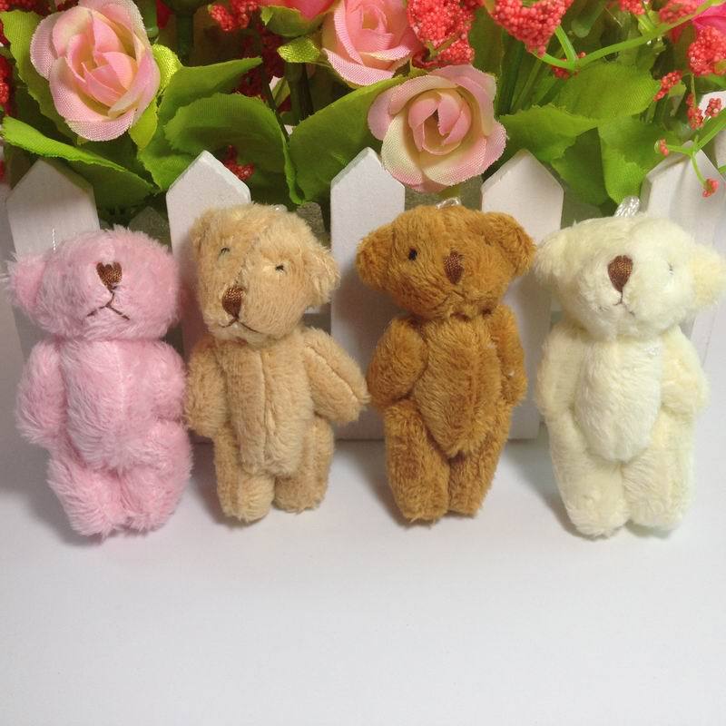 Title 1, Mini Multicolor Plush Toy Jointed Bear Doll Lon...