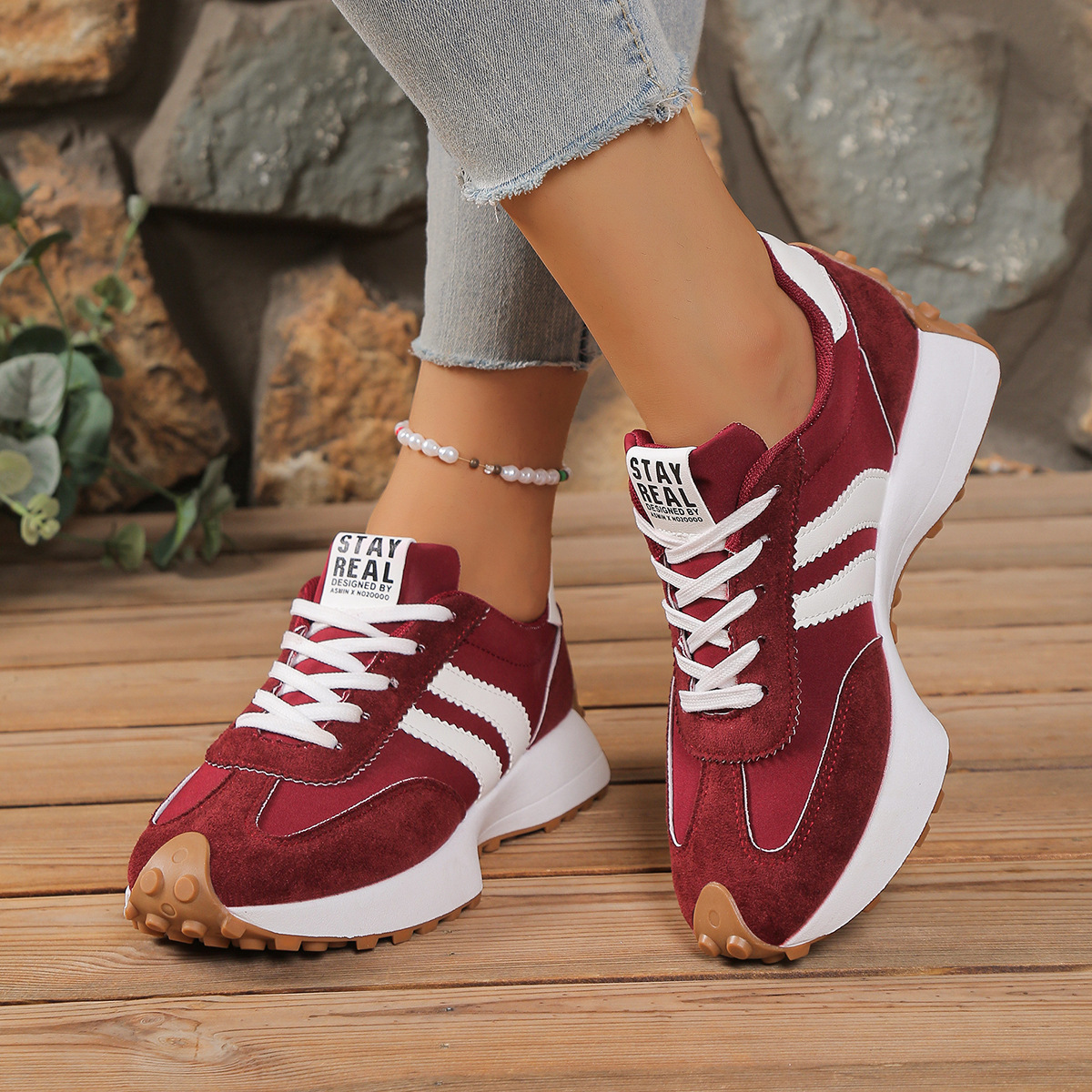 Influencer-style Chunky-soled Casual Sports Shoes For Students Koalakits36