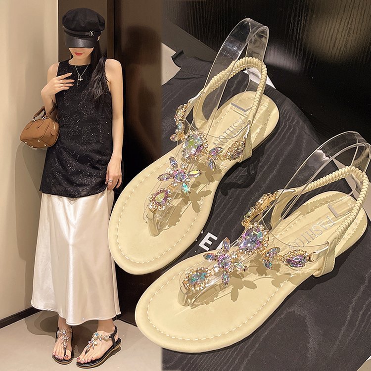 Roman-style Flat-heeled Sandals For Women
