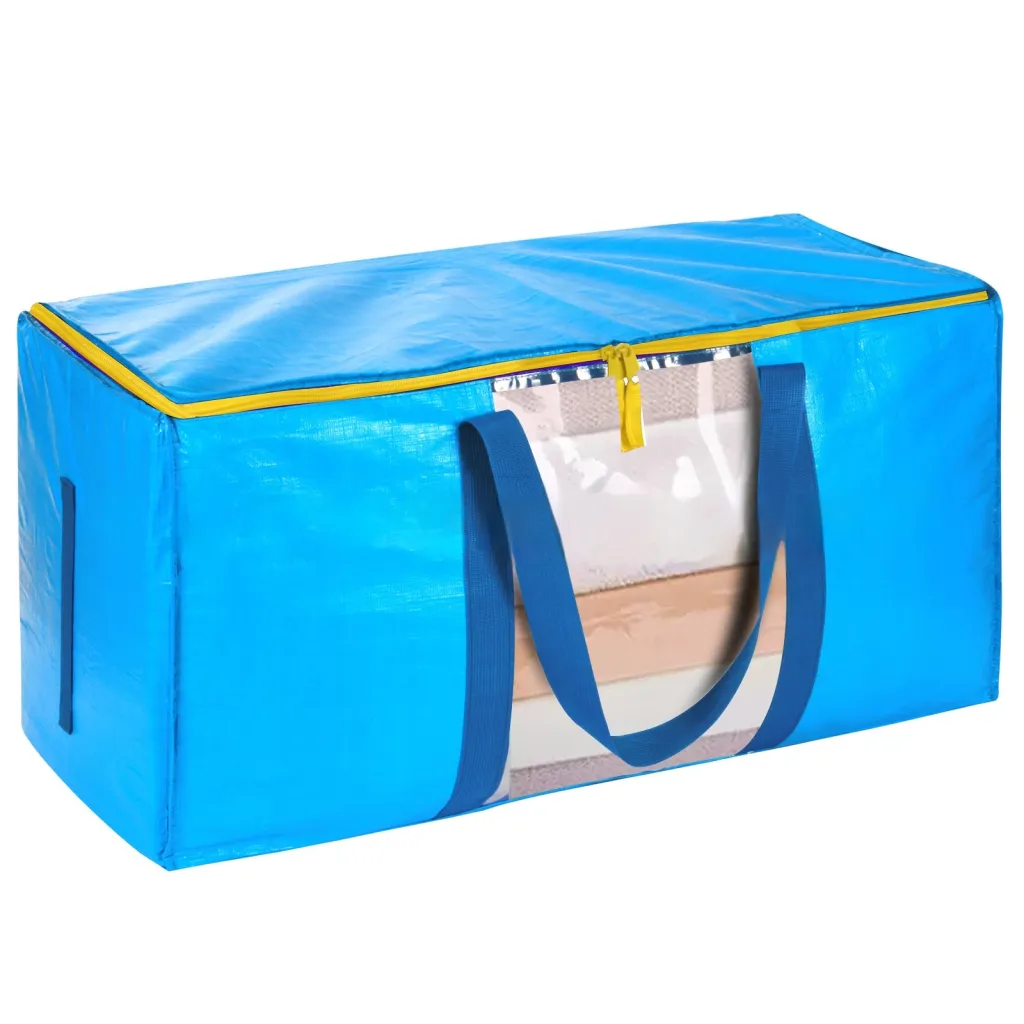 Thickened And Reinforced High-capacity Luggage Bags - Sky Blue Window Style