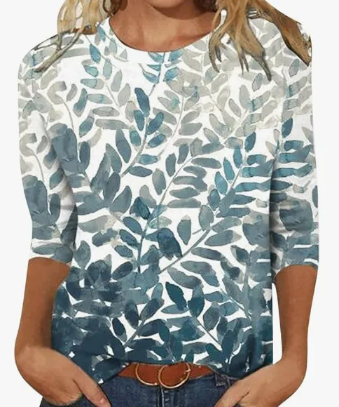 Women's 3d Digital Printing Round Neck Top Txcj2032 Xxl - Shop at LoveMi