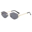 Gold Frame Black And Grey Lens