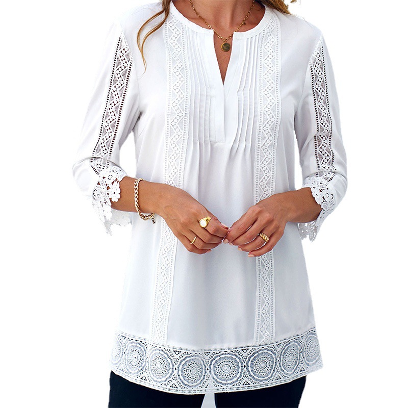 Elegant And Stylish Womens Round-neck Top