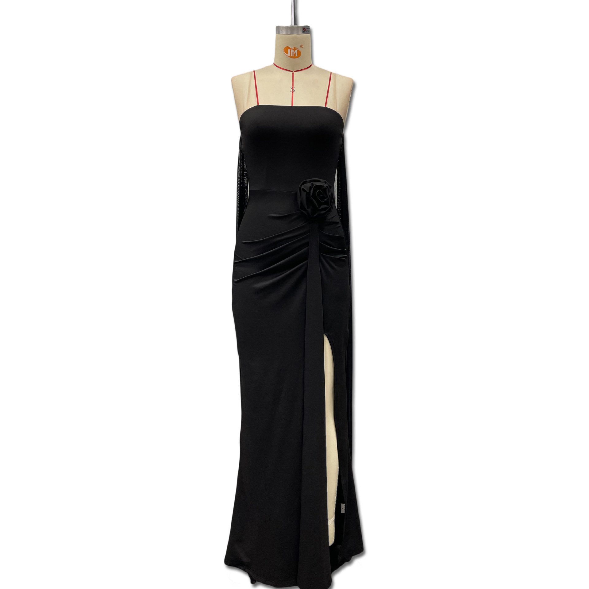 Elegant Solid color Sexy Strapless Bodycon Floor length Evening Gown For Women Black - Shop at LoveMi