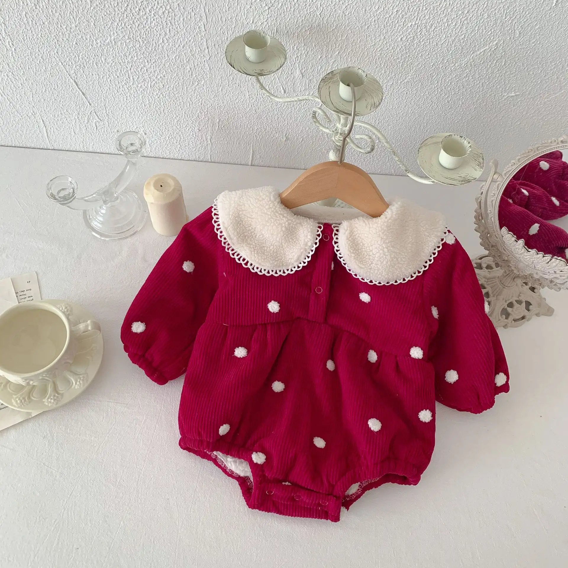 Baby Fleece-lined Onesie Jumpsuit